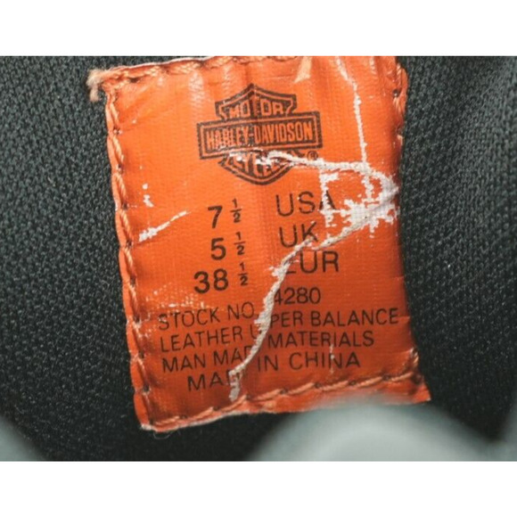 Harley-Davidson Boots Womens 7.5 Tyler 4-Inch Lace Chukka Black D84280 - Picture 7 of 10